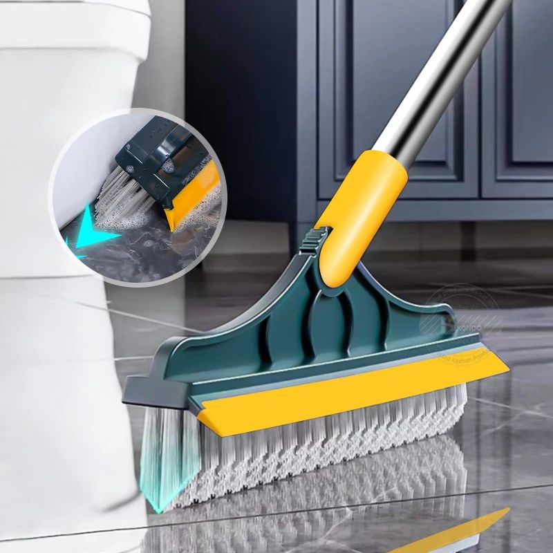 2 In 1 Cleaning Brush Long Handle Removable Wiper - Savroo