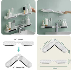 Wall Mounted Rotating Organizer Shelf