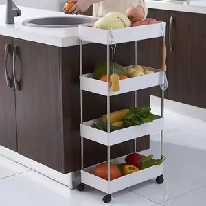 4 Layer Kitchen Moveable Trolley - Savroo