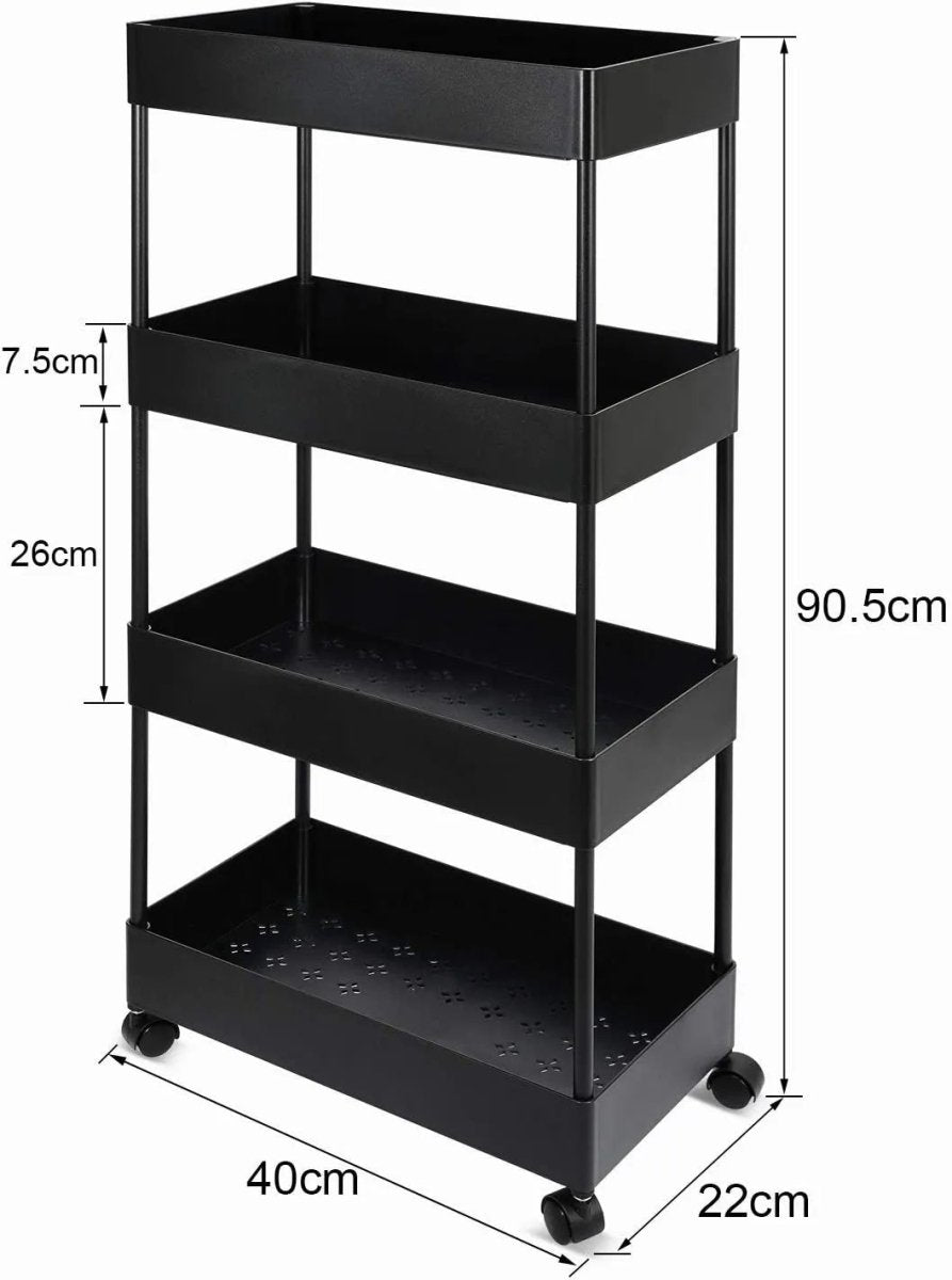 4 Layer Kitchen Moveable Trolley - Savroo