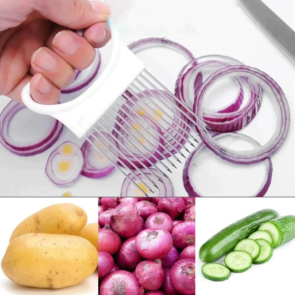 Stainless Steel Onion Slice Holder - Savroo