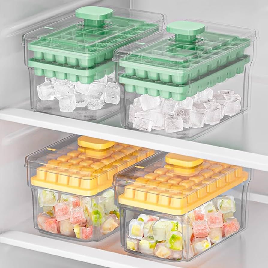 Double Layer Ice Cube Molds With Storage Box - Savroo
