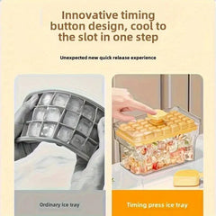 Double Layer Ice Cube Molds With Storage Box - Savroo