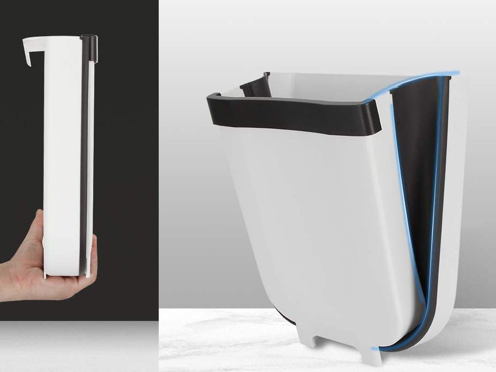 Folding Kitchen Garbage Bin (Random Colours) - Savroo