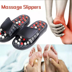Foot Massage Slippers Acupuncture Therapy Massager Shoes For Foot Acupoint,Activating Reflexology Feet Care,Massage Sandal with Adjustable Strap for Travel, Walk, Bathroom, Home Use etc - Savroo