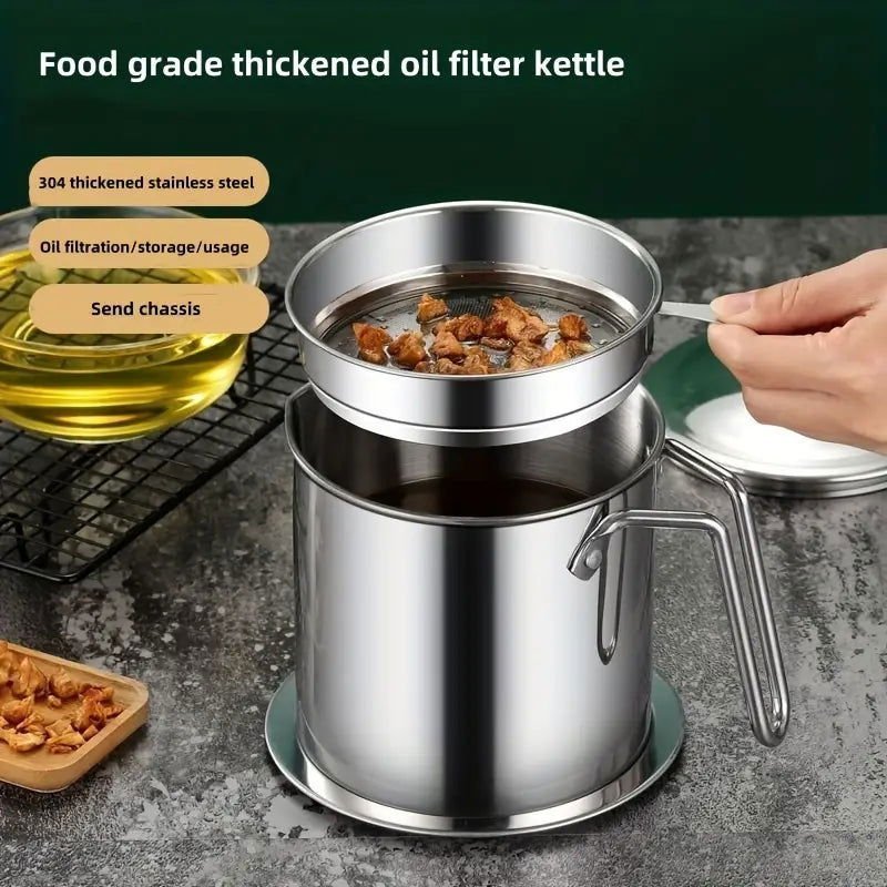 Stainless Steel Oil Filter pot (Premium Quality) - Savroo