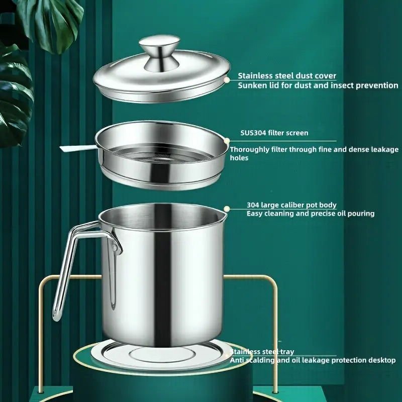 Stainless Steel Oil Filter pot (Premium Quality) - Savroo